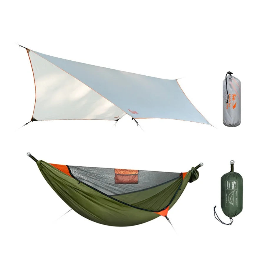 Anti-Rollover Hammock with Net & Cover