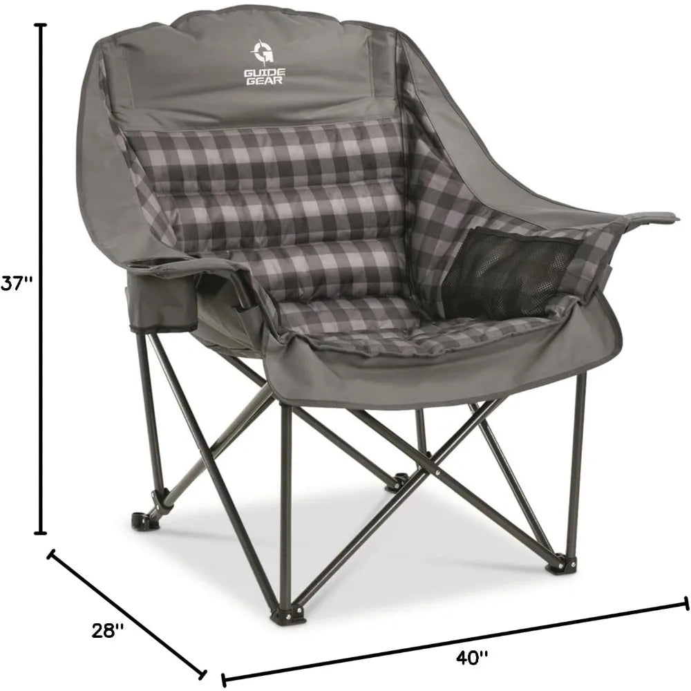 Oversized Padded Folding Camping Chair