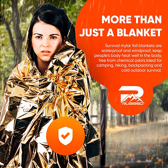 Waterproof & Windproof Rainier Rugged Survival Blankets