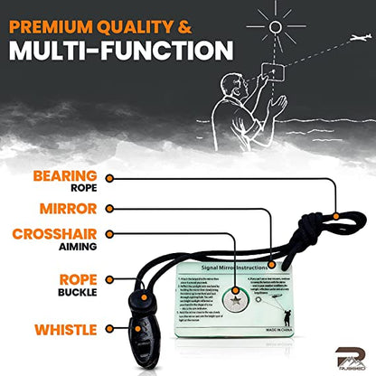 5-in-1 Glow-in-The-Dark Fire Starters Kits with Compass